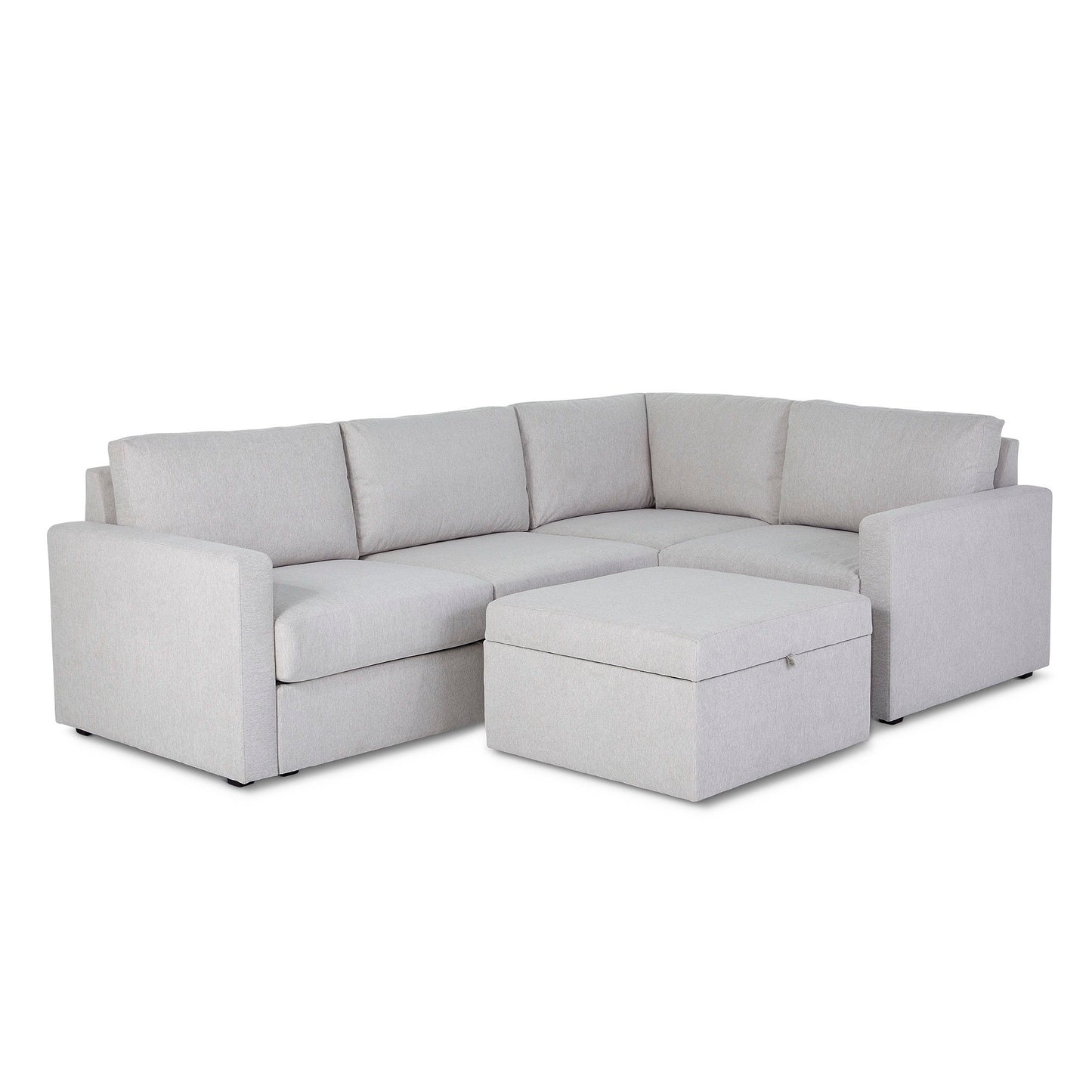 Flex - Sectional with Standard Arm and Storage Ottoman