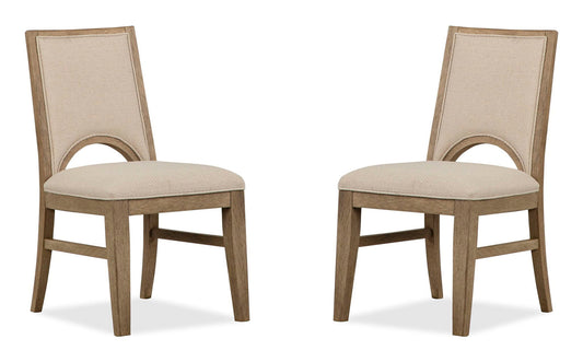 Tristan - Upholstered Side Chair (Set of 2) - Swiss Coffee