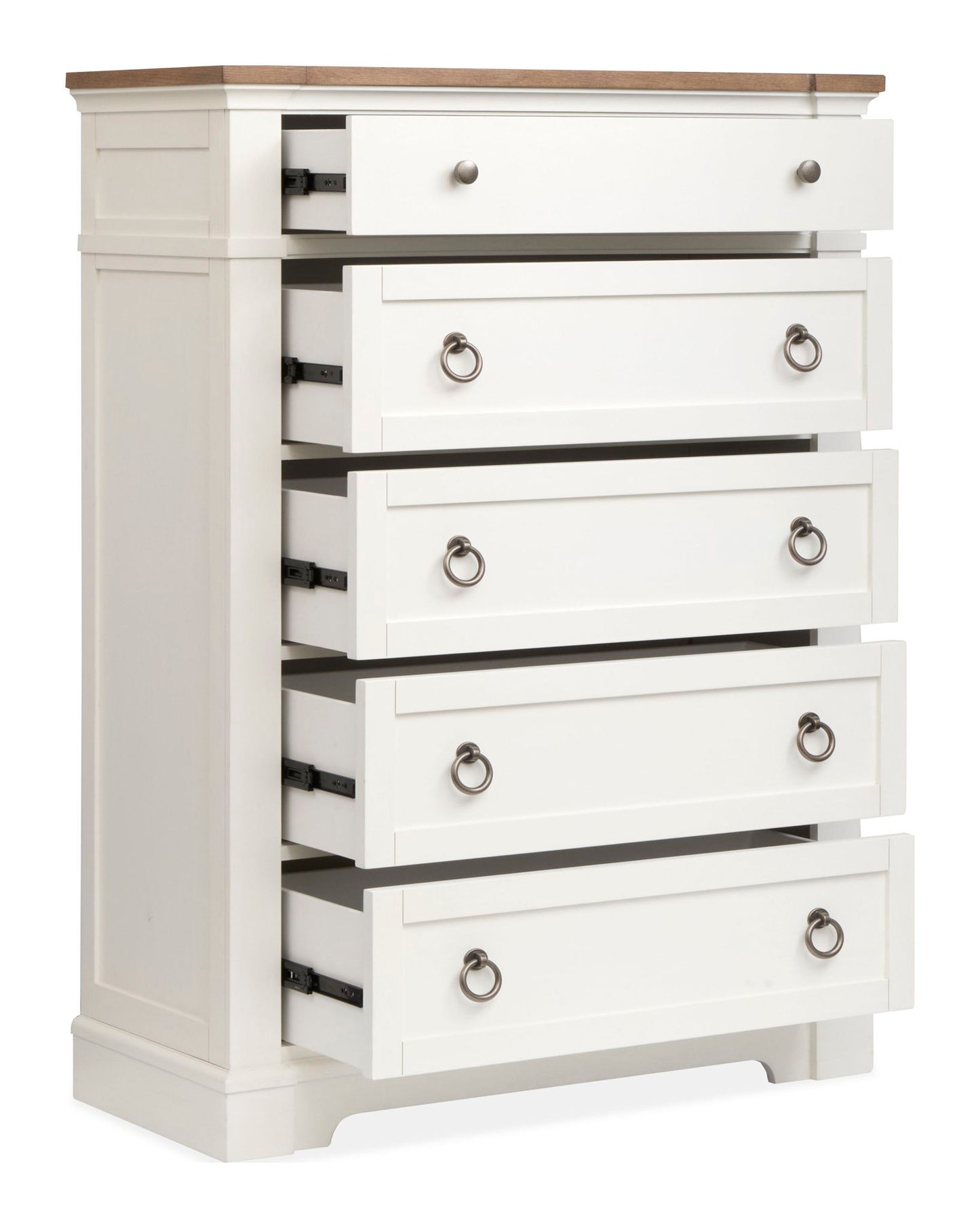 Kingston - Drawer Chest - Whisper White And Cerused Nutmeg