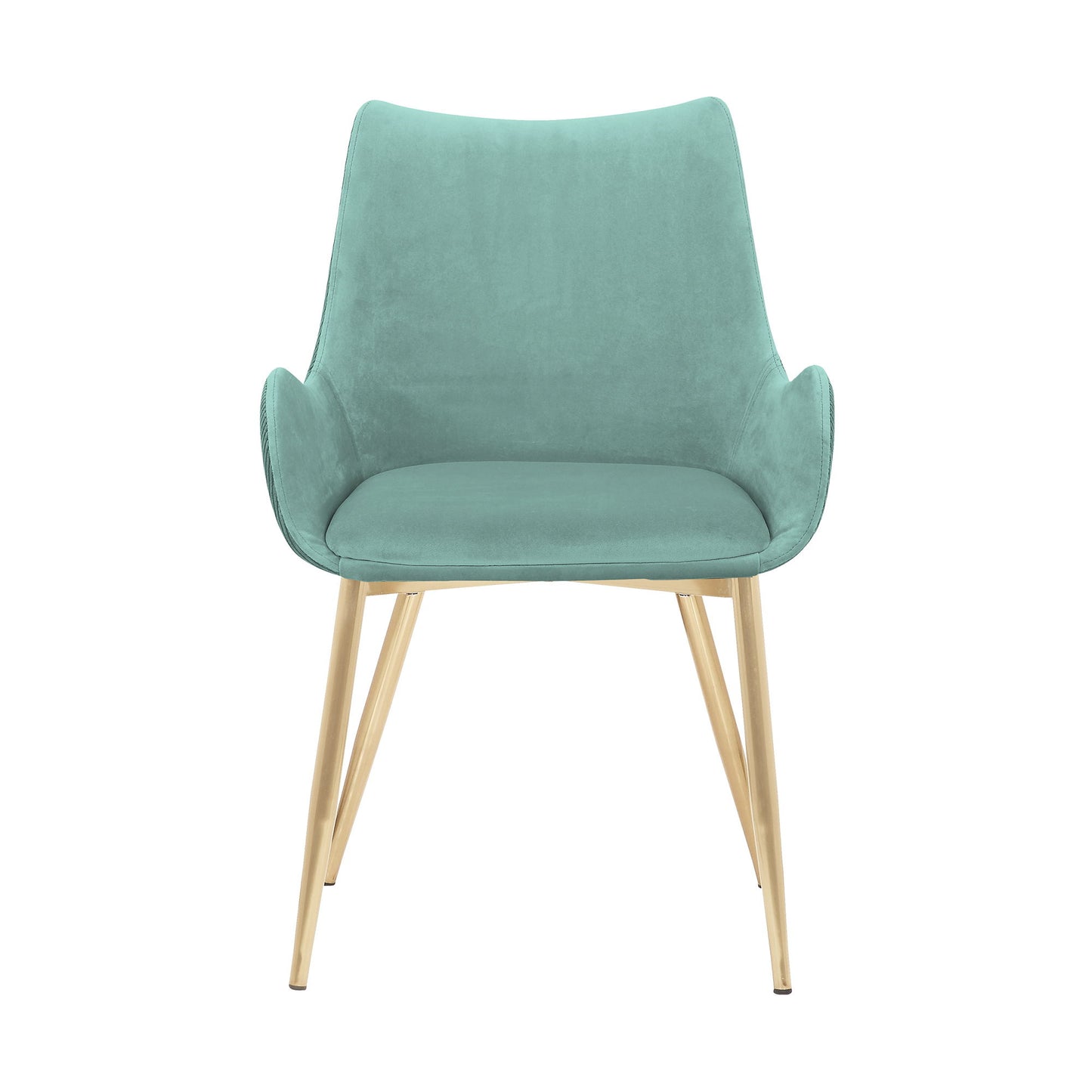 Avery - Dining Room Chair With Gold Legs - Teal