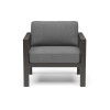 Grayton - 25.5" Outdoor Aluminum Lounge Chair - Dark Gray