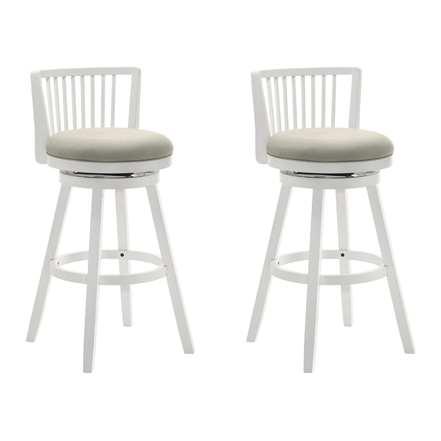 Harper - 30" Amber Glow Bar Height Rubberwood Swivel Barstool
