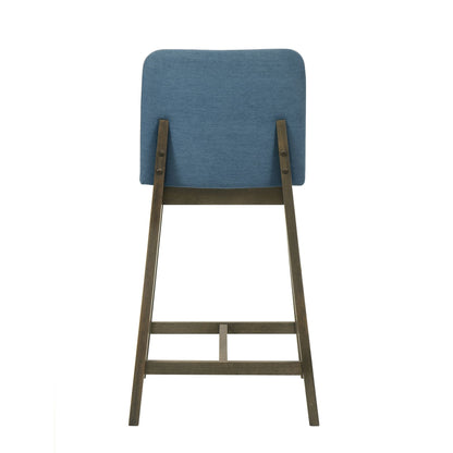 Allin - Upholstered Wood Counter Height Barstool