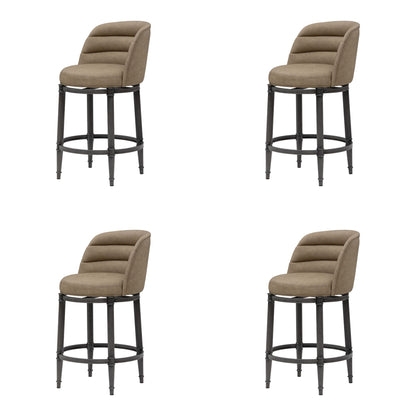 Eunice - Faux Leather Upholstered Swivel Counter Height Barstool