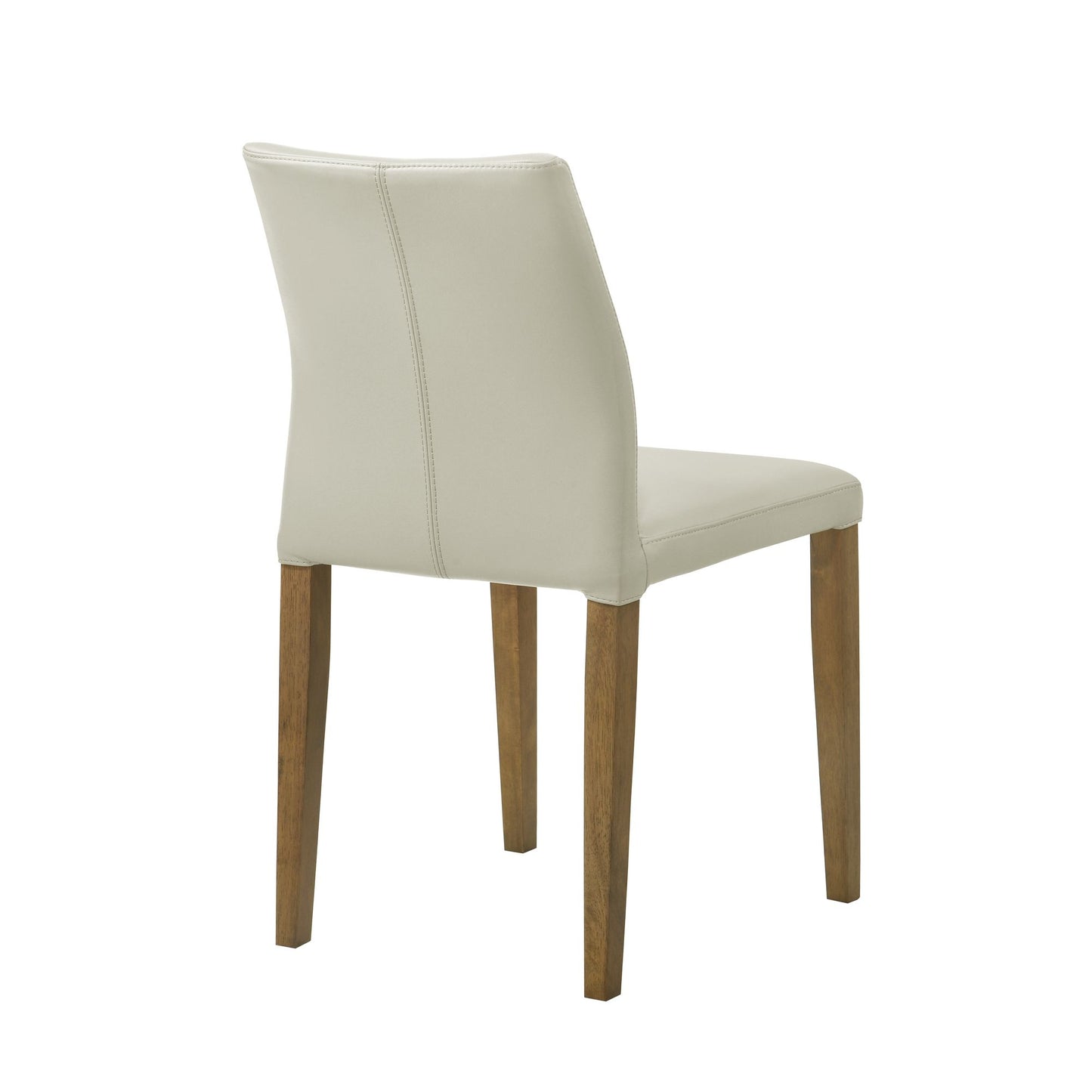 Elyza - Full Back Top Grain Leather Upholstered Wood Dining Chairs (Set of 2)