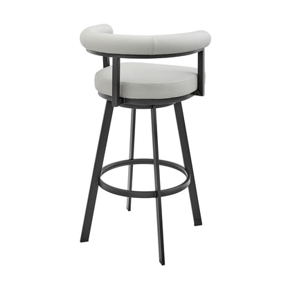 Nolagam - Swivel Bar Stool - Black Metal