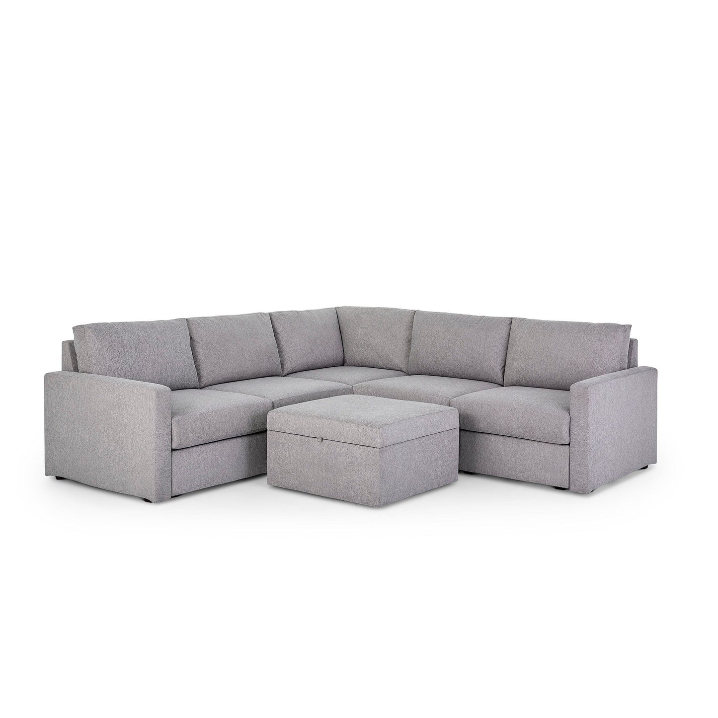 Flex - Sectional with Standard Arm and Storage Ottoman