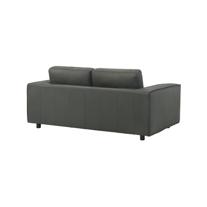 Clayton - Leather Loveseat With Track Arms