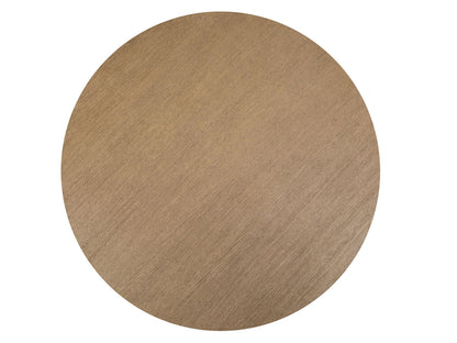 Tristan - 60" Round Dining Table - Swiss Coffee