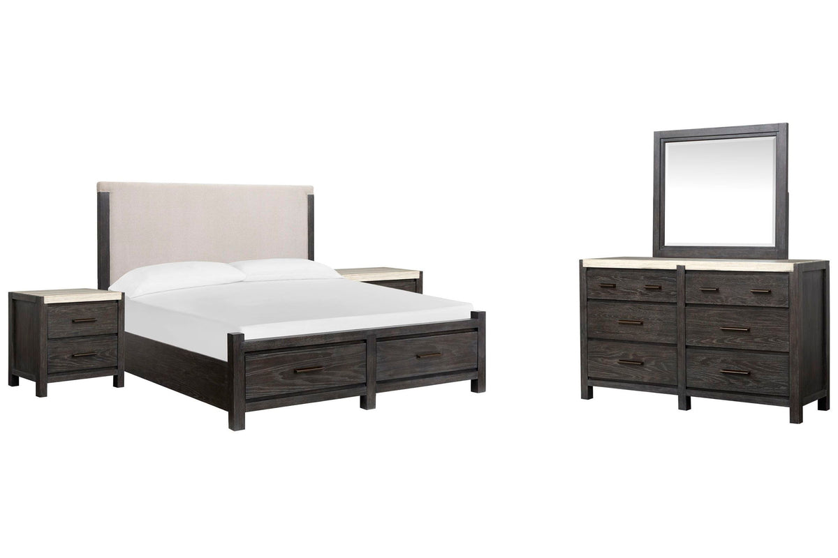 Plum Creek - Upholstered Panel Storage Bedroom Set