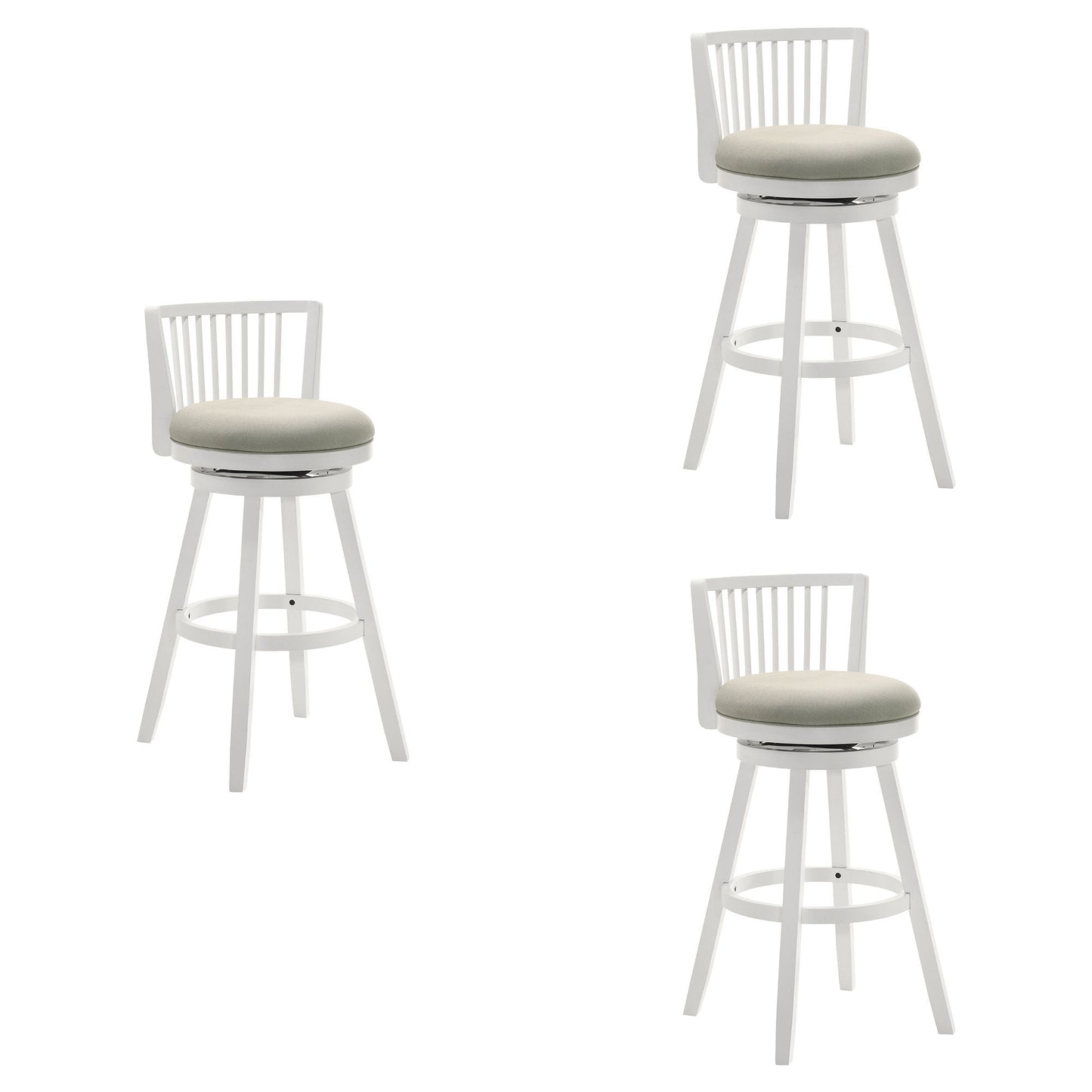 Harper - 30" Amber Glow Bar Height Rubberwood Swivel Barstool