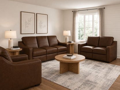 Hudson - Loveseat - Dark Brown