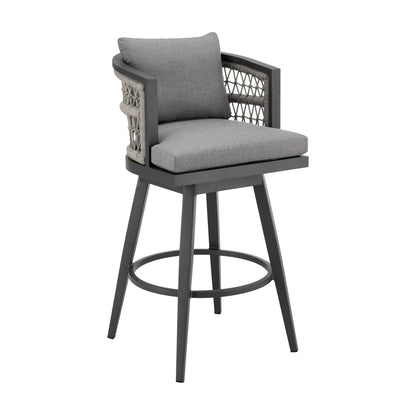 Zella - Outdoor Patio Swivel Counter Stool Set
