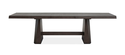 Tauren - Extendable Double Pedestal Dining Table - Coffee Bean