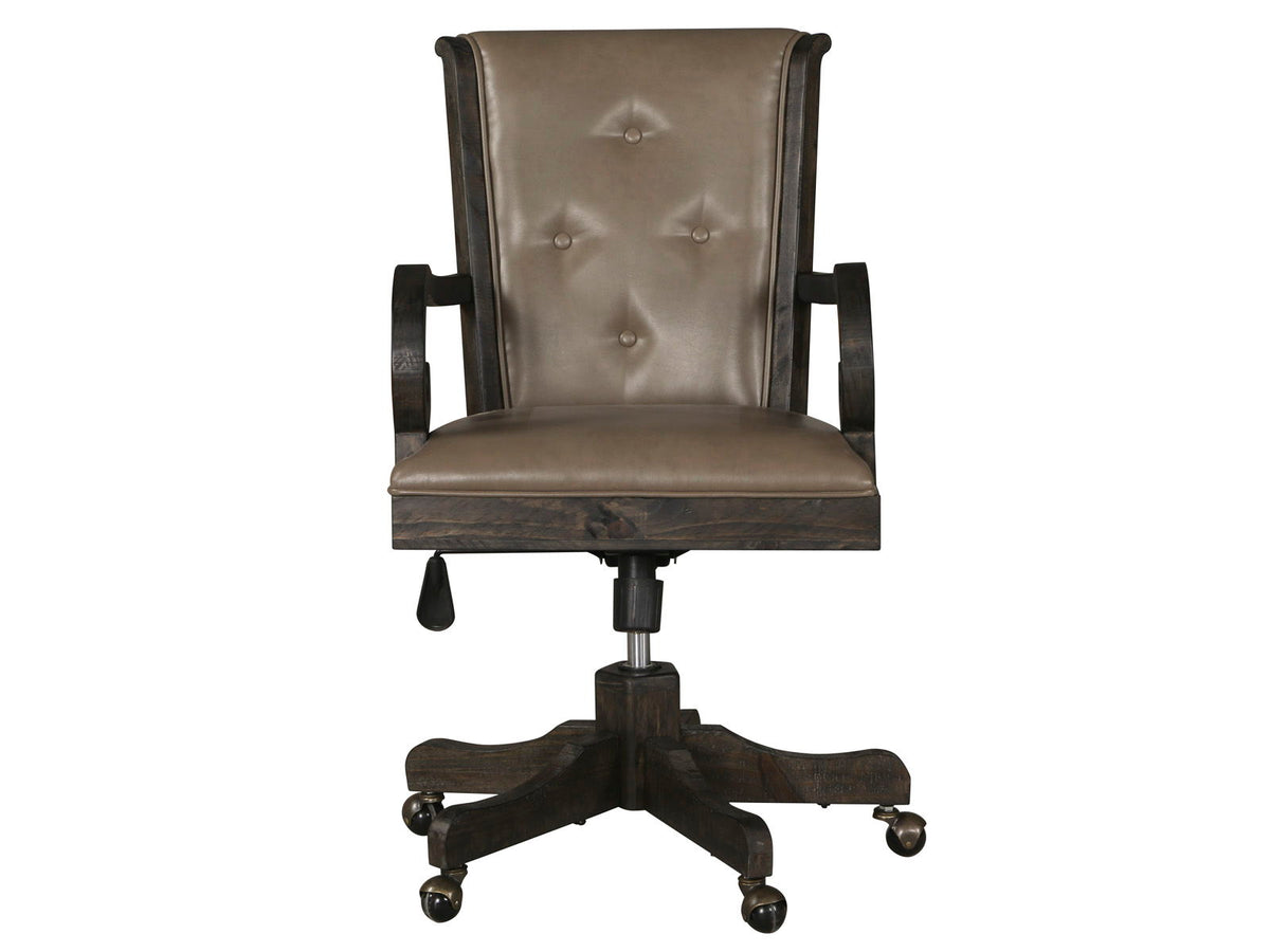 Bellamy - Fully Upholstered Desk Chair - Peppercorn