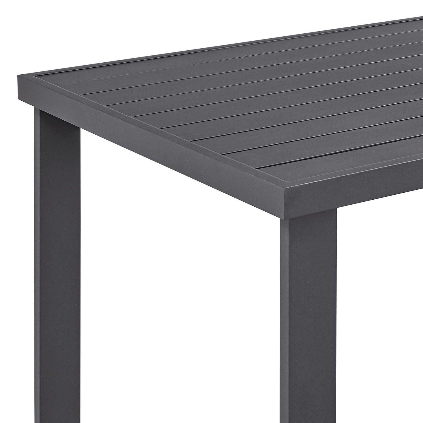 Menorca - Outdoor Patio Bar Height Dining Table In Aluminum