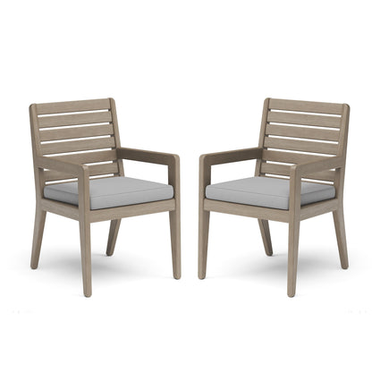 Sustain - Outdoor Dining Armchair (Set of 2) - Gray