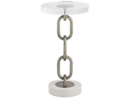 Oasis - Link Accent Table - Bronze / White