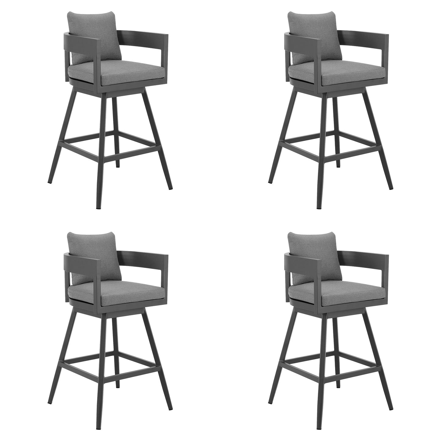 Menorca - Outdoor Patio Swivel Counter Stool Set