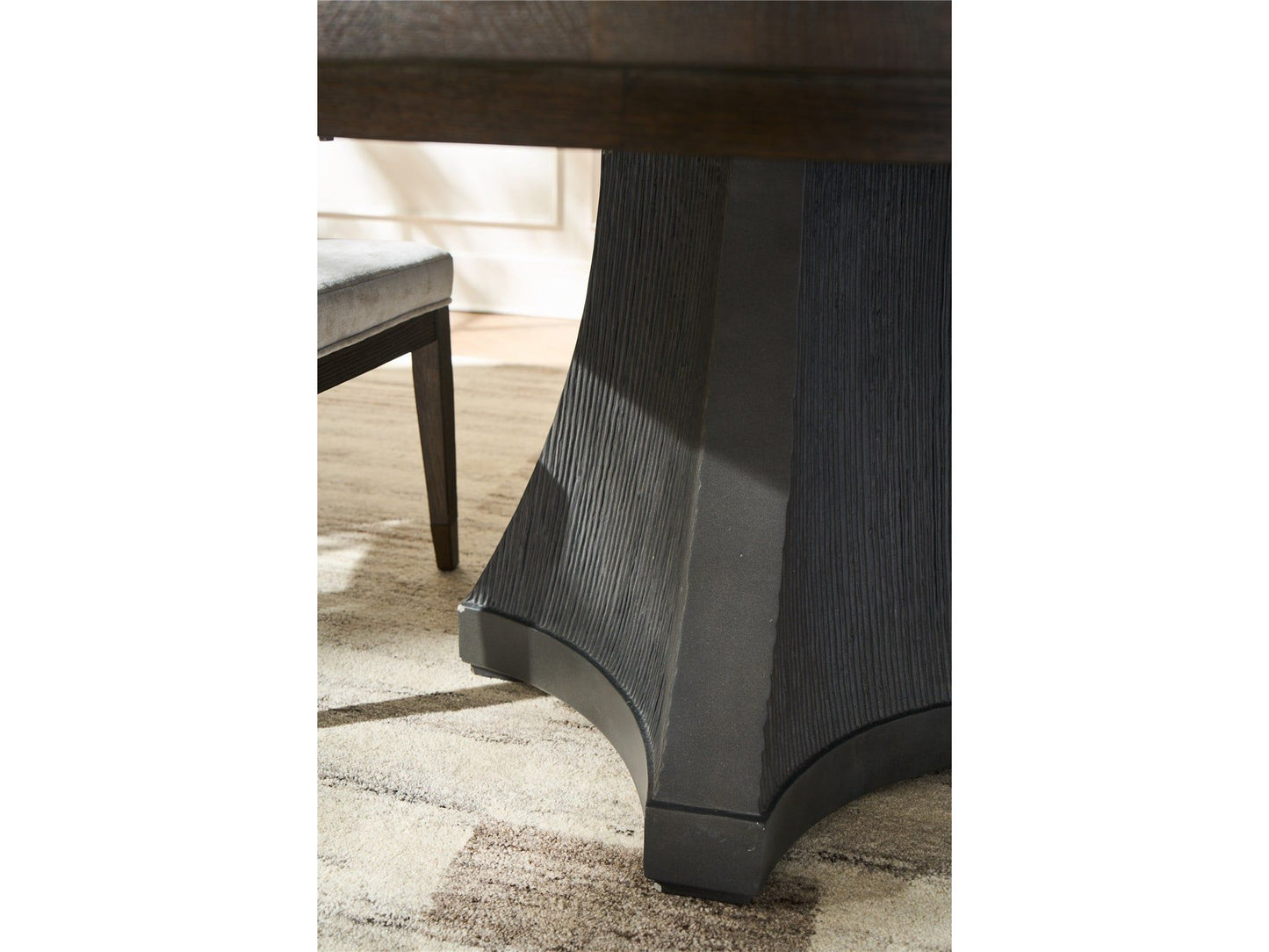 Montclair - Cinder Dining Table - Dark Brown / Dark Gray