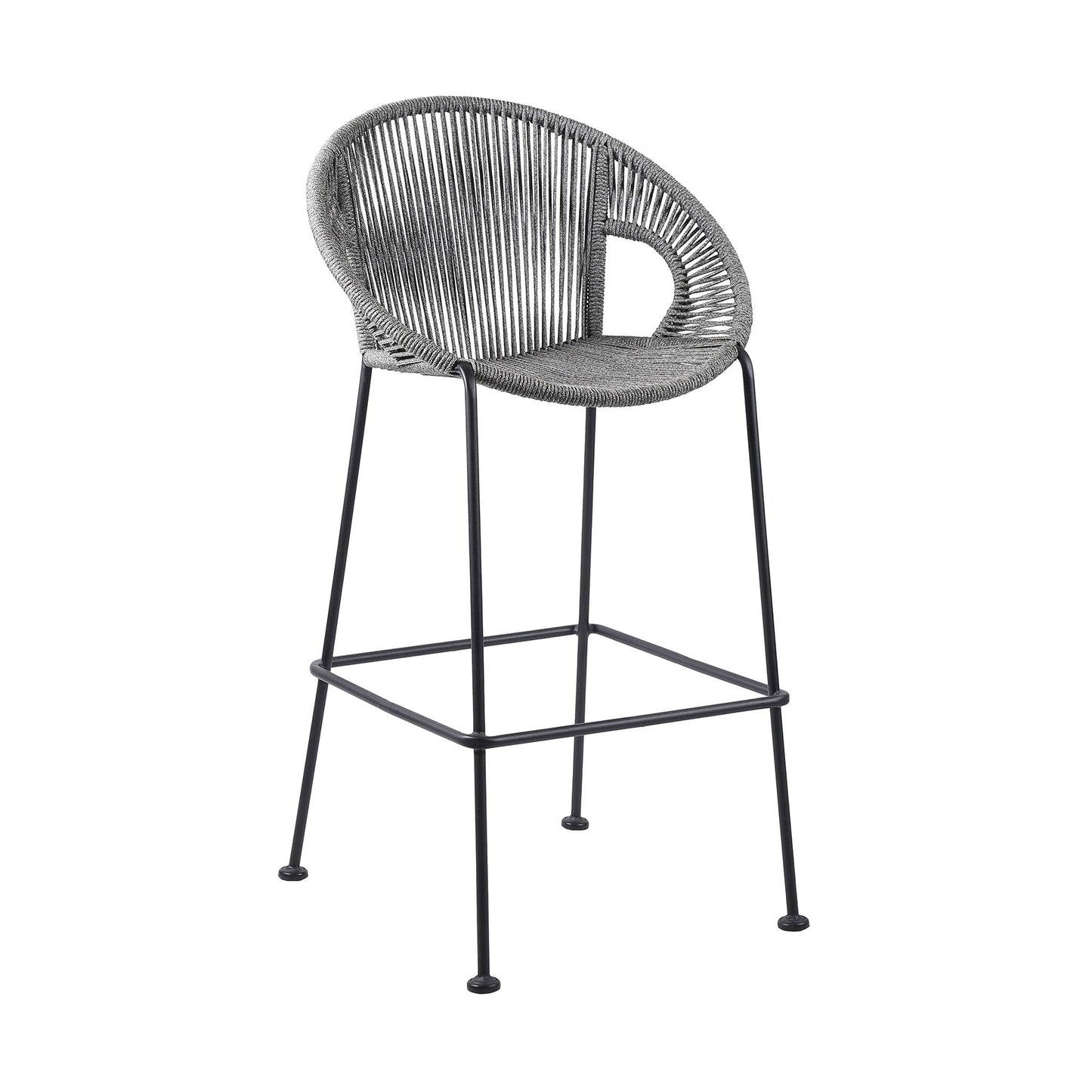 Acapulco - 30" Indoor Outdoor Steel Bar Stool With Rope Set of 2