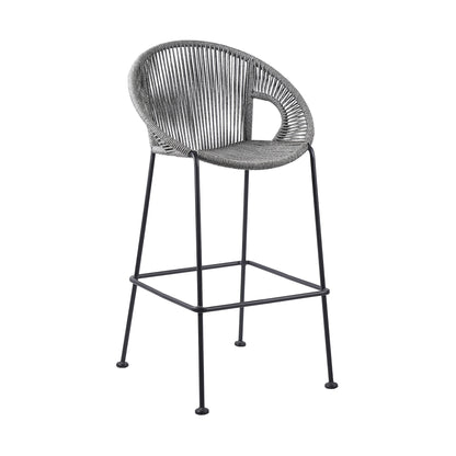Acapulco - 30" Indoor Outdoor Steel Bar Stool With Rope Set of 2