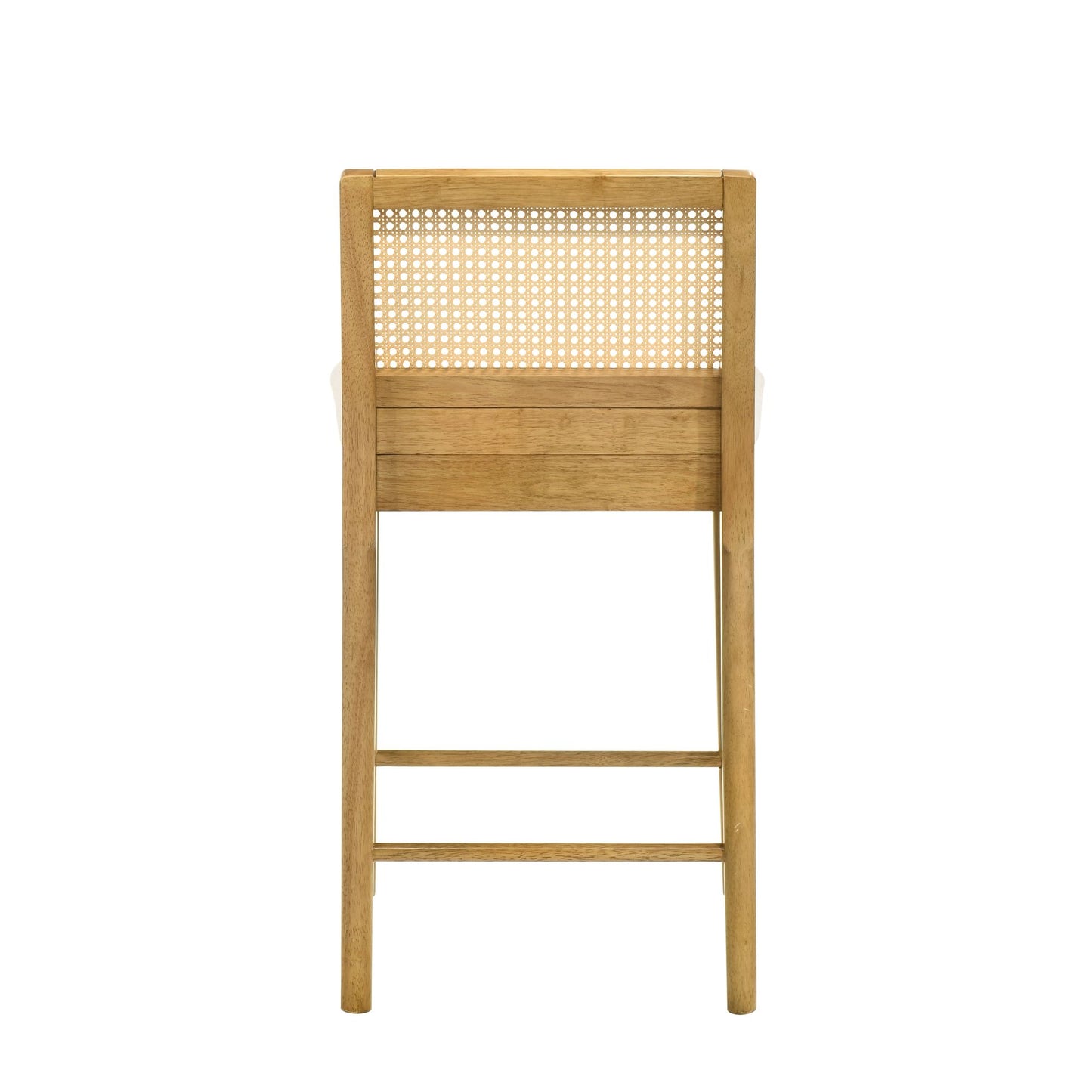 Tobias - Coastal Modern Wood Counter Height Kitchen Bar Stool