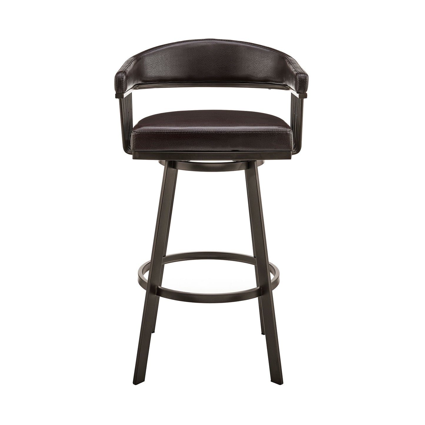 Bronson - Swivel Bar Stool - Java Brown Finish
