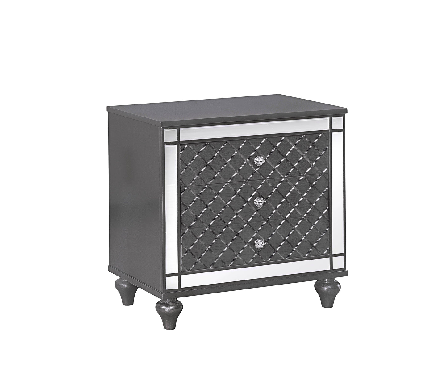 Refino - Nightstand - Dark Gunmetal