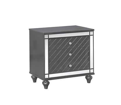 Refino - Nightstand - Dark Gunmetal