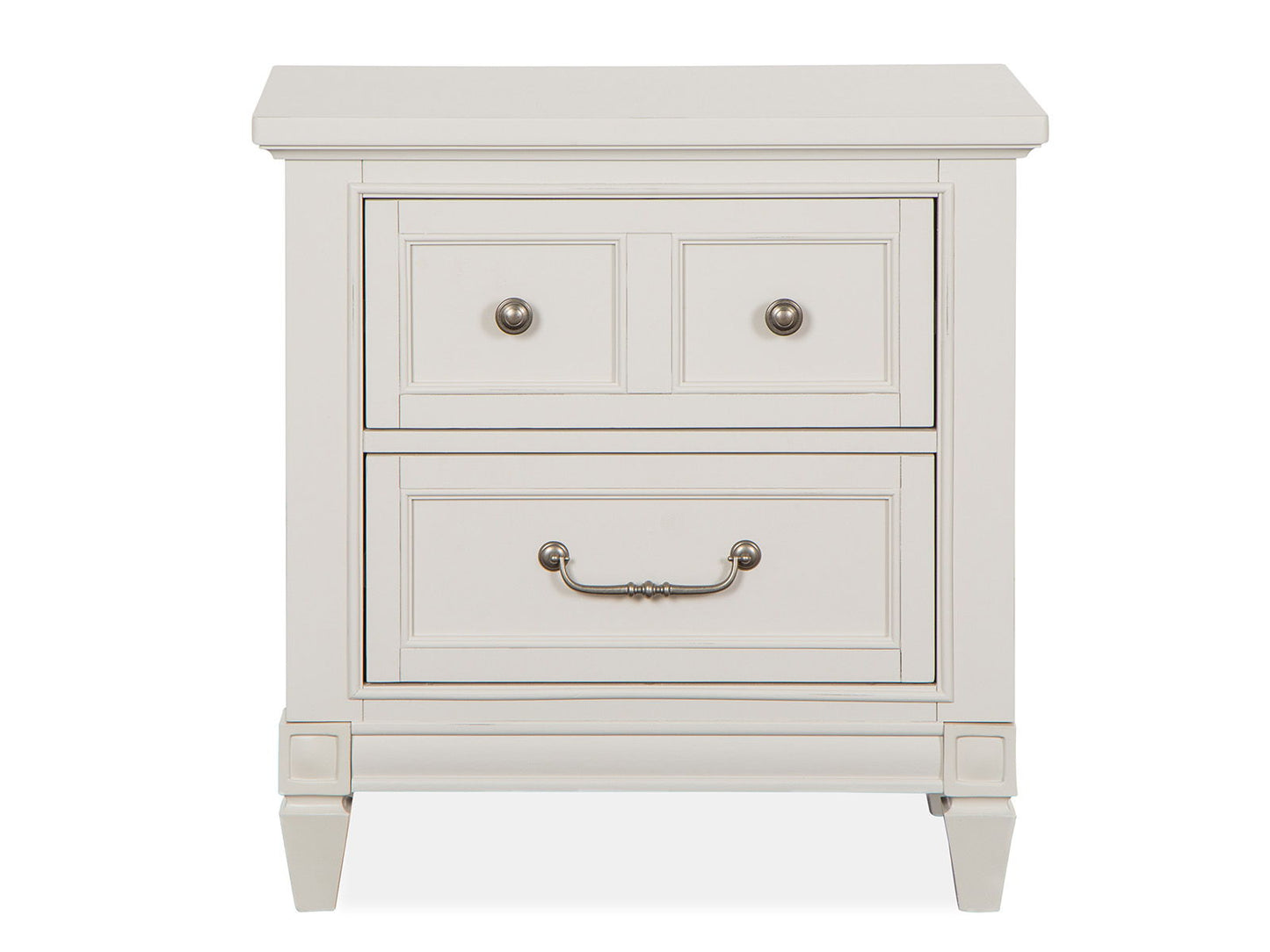 Willowbrook - Drawer Nightstand - Egg Shell White With Slight Rub Through