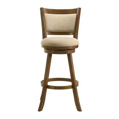 Aiden - Modern Farmhouse Swivel Wood Bar Height Kitchen Bar Stool