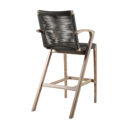 Brielle - Counter Height Stool - Light Eucalyptus / Charcoal