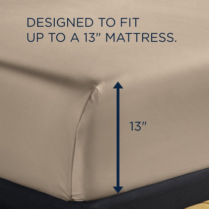 Linens - Tempur Luxe Egyptian Cotton Sheet Set - Sandstone