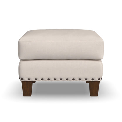 Gianna - Fabric Ottoman With Nailhead Trim