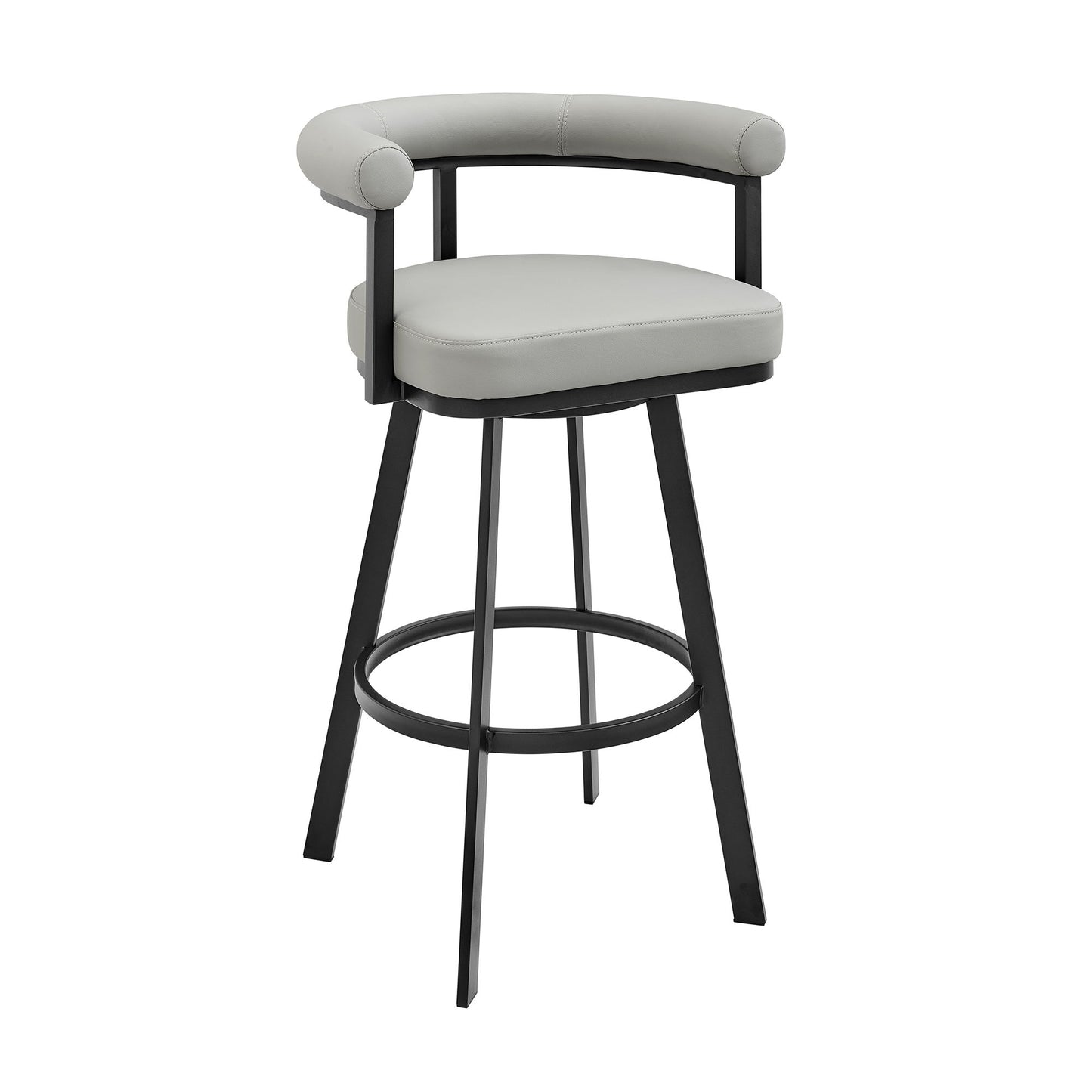 Nolagam - Swivel Bar Stool - Black Metal