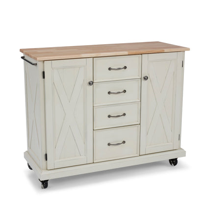 Bay Lodge - 35.5" Kitchen Cart - White