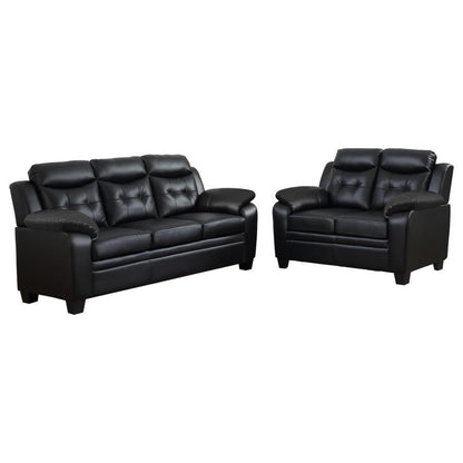 Finley - Upholstered Padded Arm Tufted Sofa Set