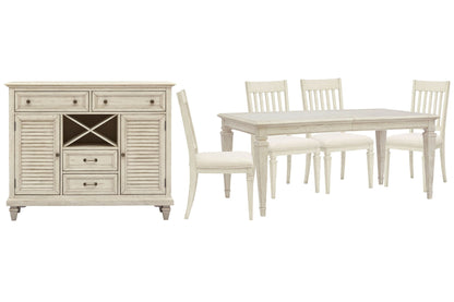 Newport - 6 Piece Extendable Rectangular Dining Table Set
