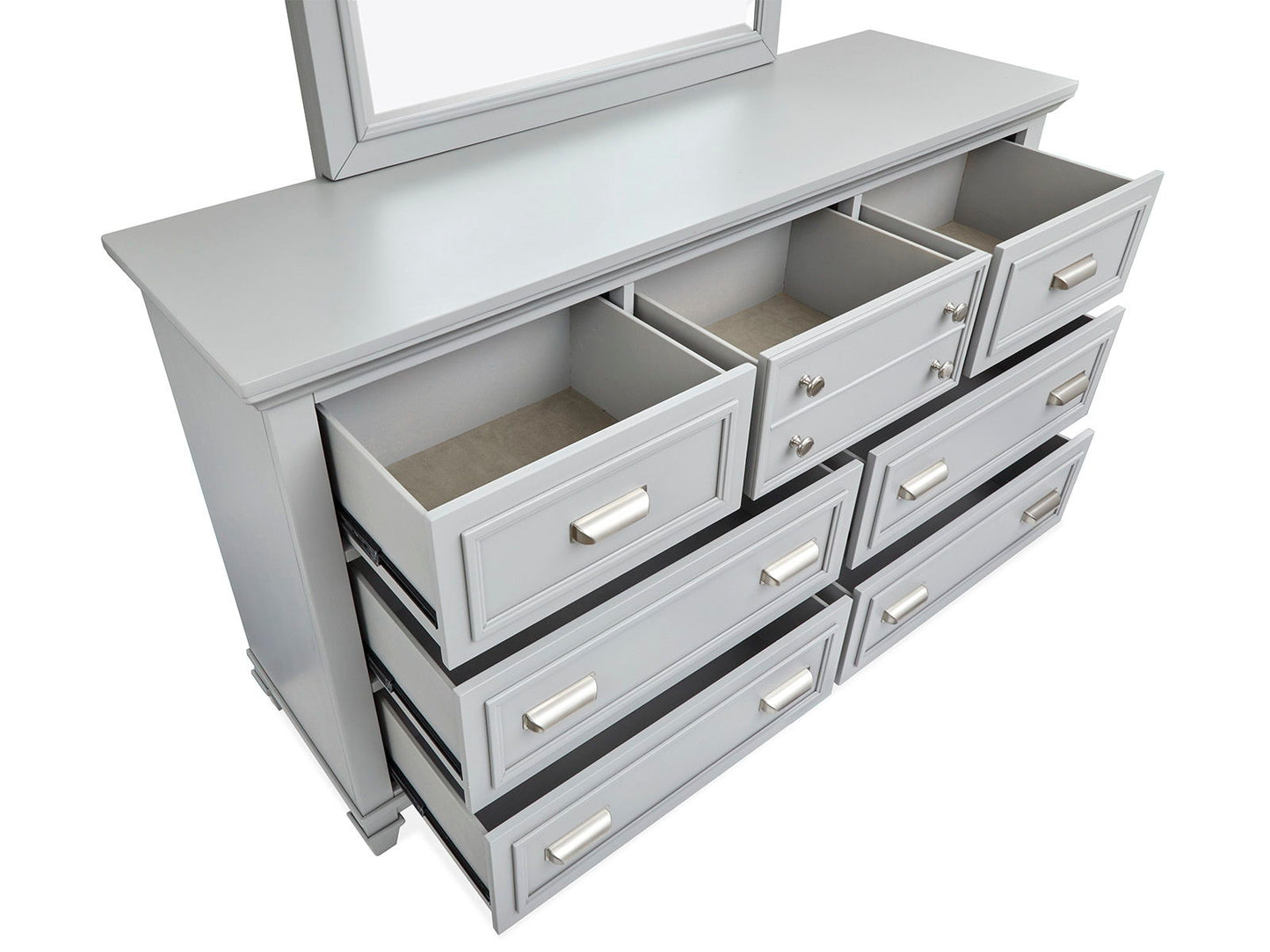 Charleston - Drawer Dresser With Landscape Mirror