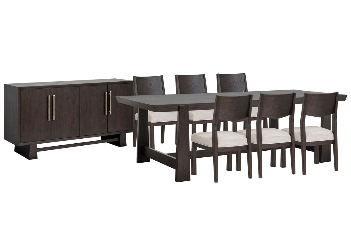 Tauren - Trestle Dining Table Set