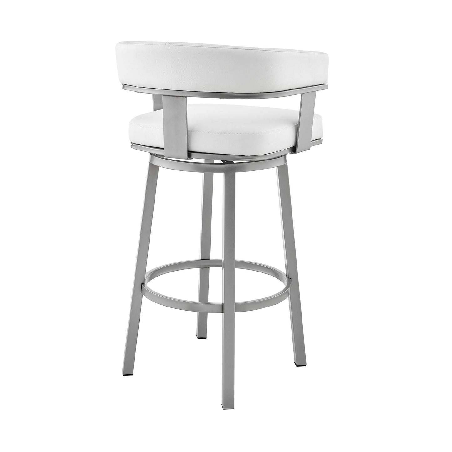Cohen - Swivel Bar Stool - Silver Finish