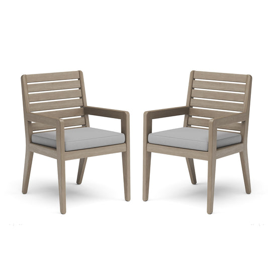 Sustain - Outdoor Dining Armchair (Set of 2) - Gray