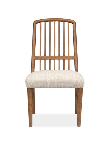 Woodward - Wood Slat Back Side Chair (Set of 2) - Dark Clove / White