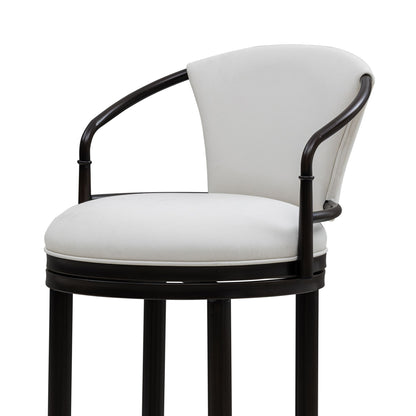 Otis - Upholstered Swivel Bar Height Barstool