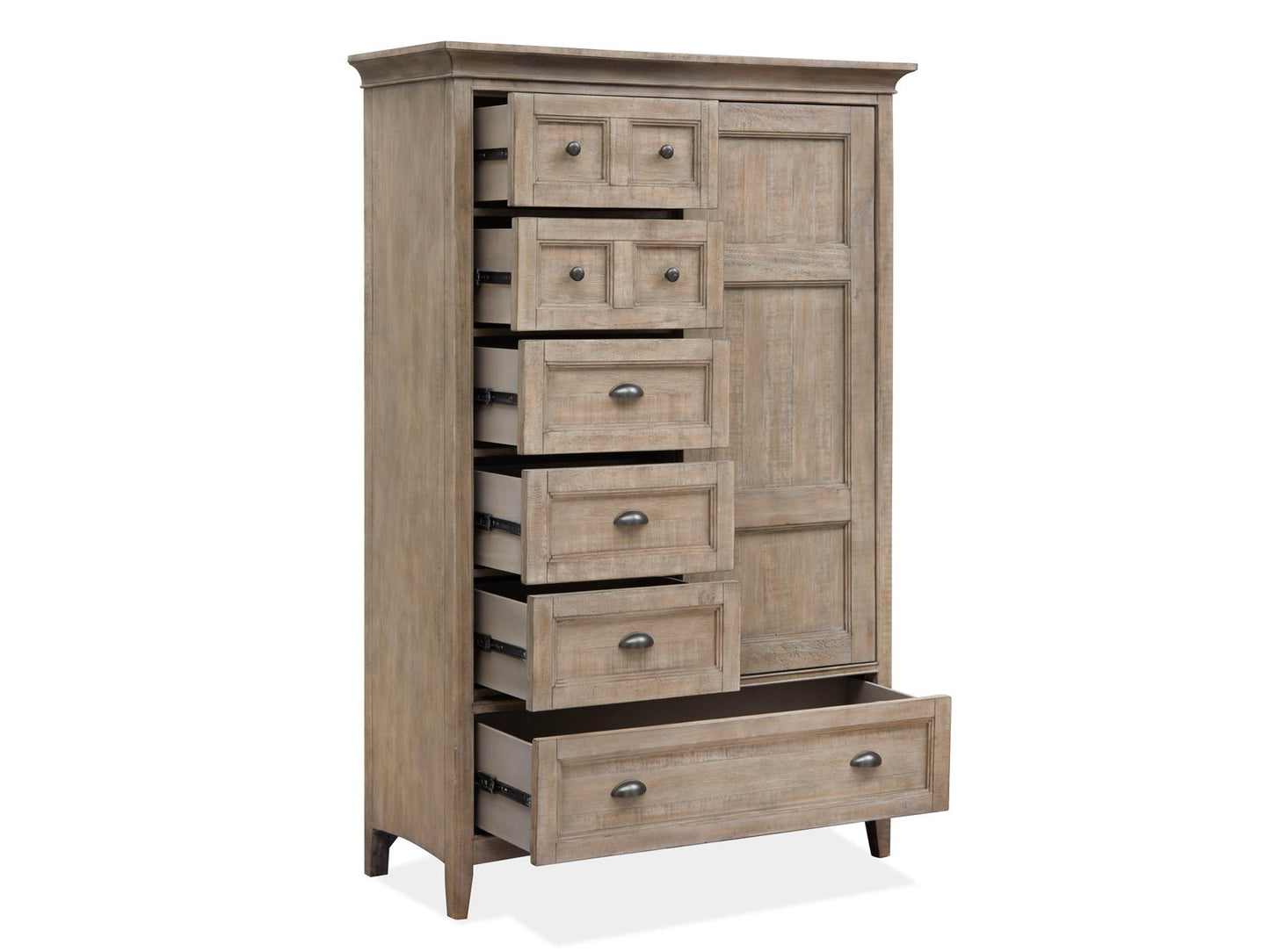 Paxton Place - Wood Door Chest - Dove Tail Grey