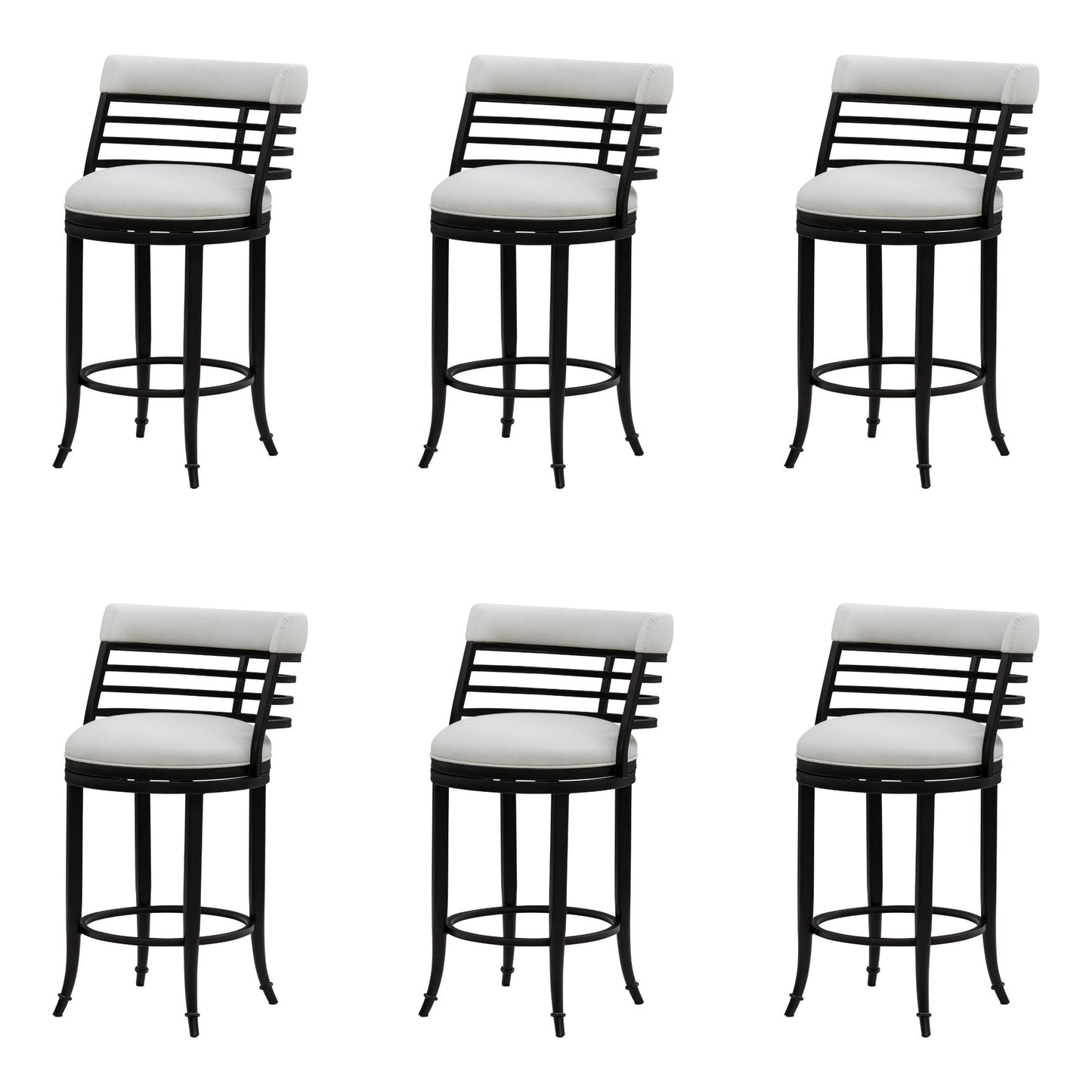 Telia - Upholstered Swivel Counter Height Barstool