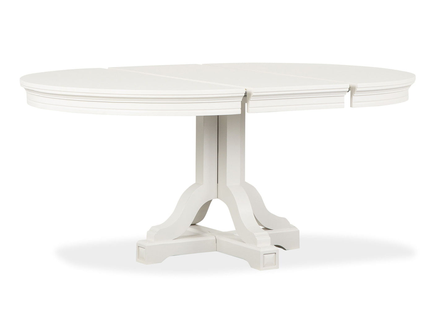 Willowbrook - Extendable 48" Round Dining Table - Egg Shell White