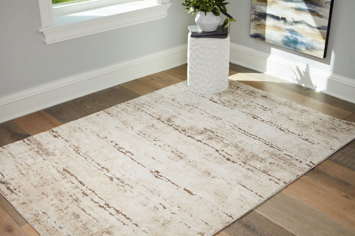 Kasney - 8' x 10' Rug - Cream / Brown