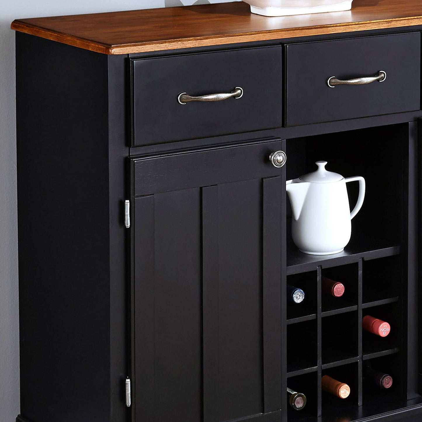 Buffet Of Buffets - Wood Buffet Cottage Oak Wood Top